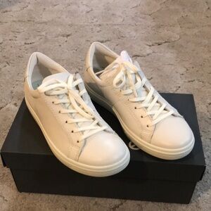 Classic White Lace-Up Sneakers